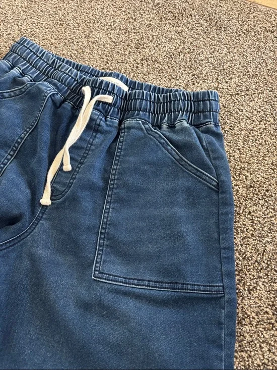 Happily Grey High-Rise Wide-Leg Drawstring Jeans -Oversized Women’s Size Medium - Picture 3 of 6